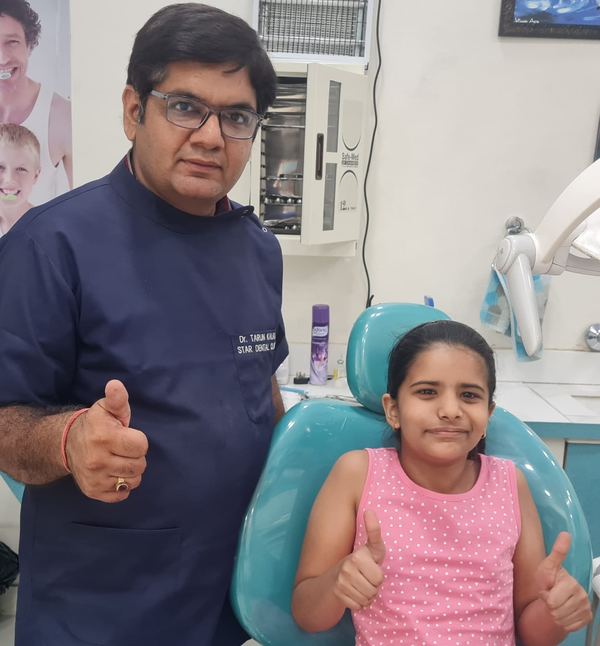 A young patient at Star Dental Clinic